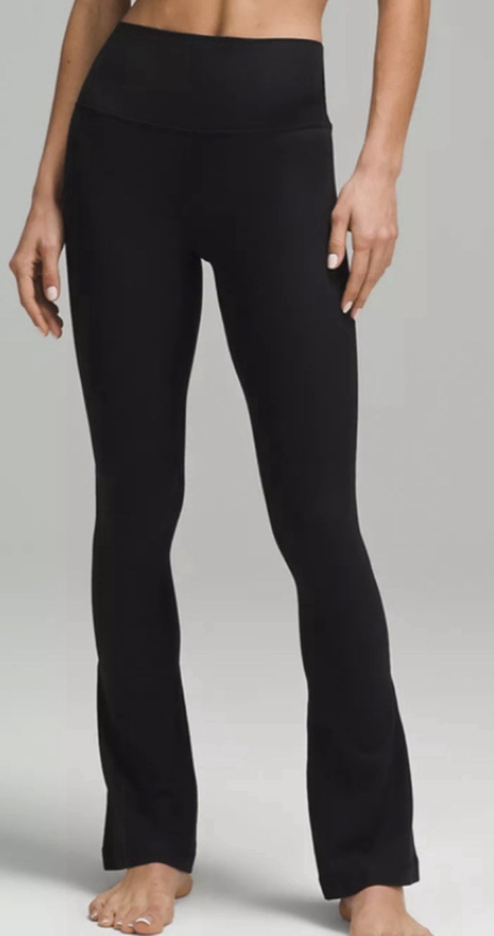 Lululemon Align High Rise Mini Flare Pant X-Short 28" Black Womens Size 6